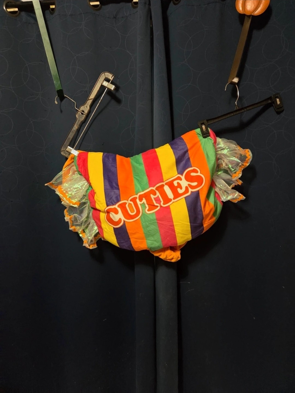 Cuties Multi-Color Striped Dog Costum Perfect for a bulldog